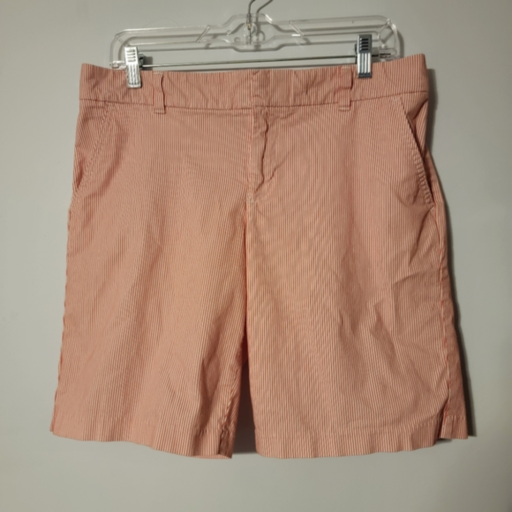 Tommy Hilfiger Red‎ White Stripped Bermuda 8 Short